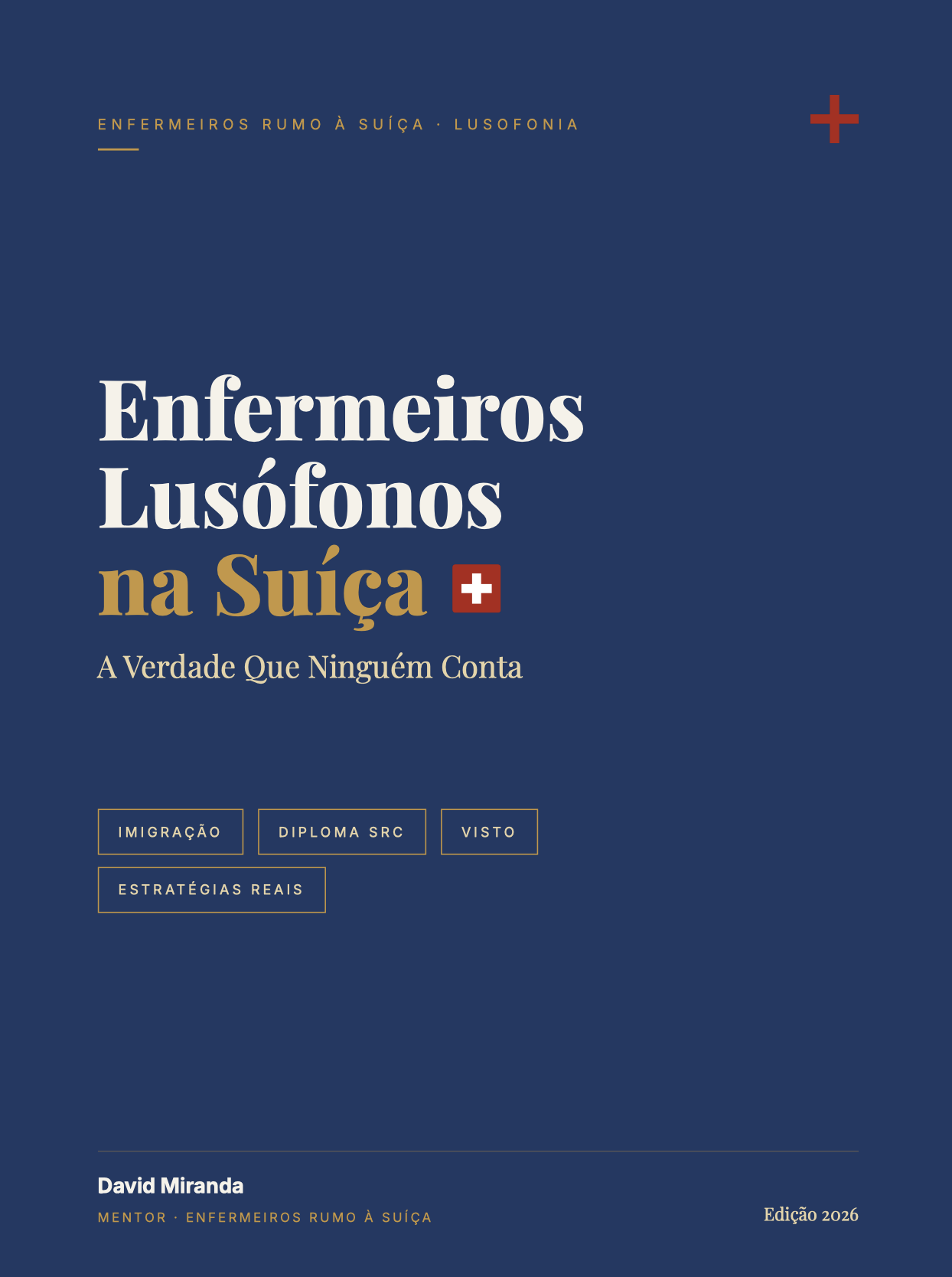 Capa do e-book Enfermeiros Lusófonos na Suíça — Edição 2026